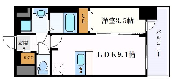 プレサンス葵デュリスの物件間取画像